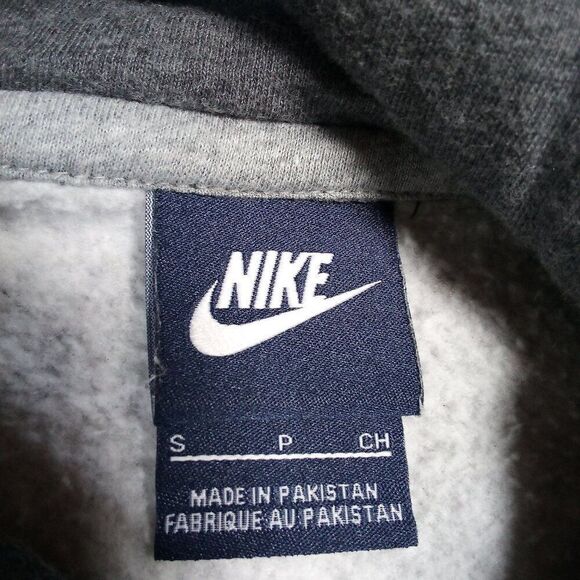 Vintage Nike Small Swoosh Pullover Hoodie Sweatshirt - Picture 6 of 8